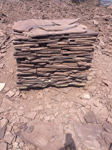 Плитняк лемезит бордовый для цоколя 1,5-2 см купить в Орловской области